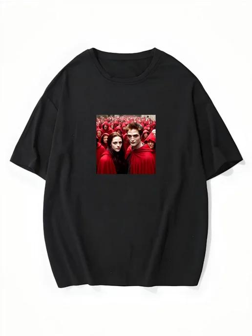 Oversized T-shirt with Twilight print 2XL