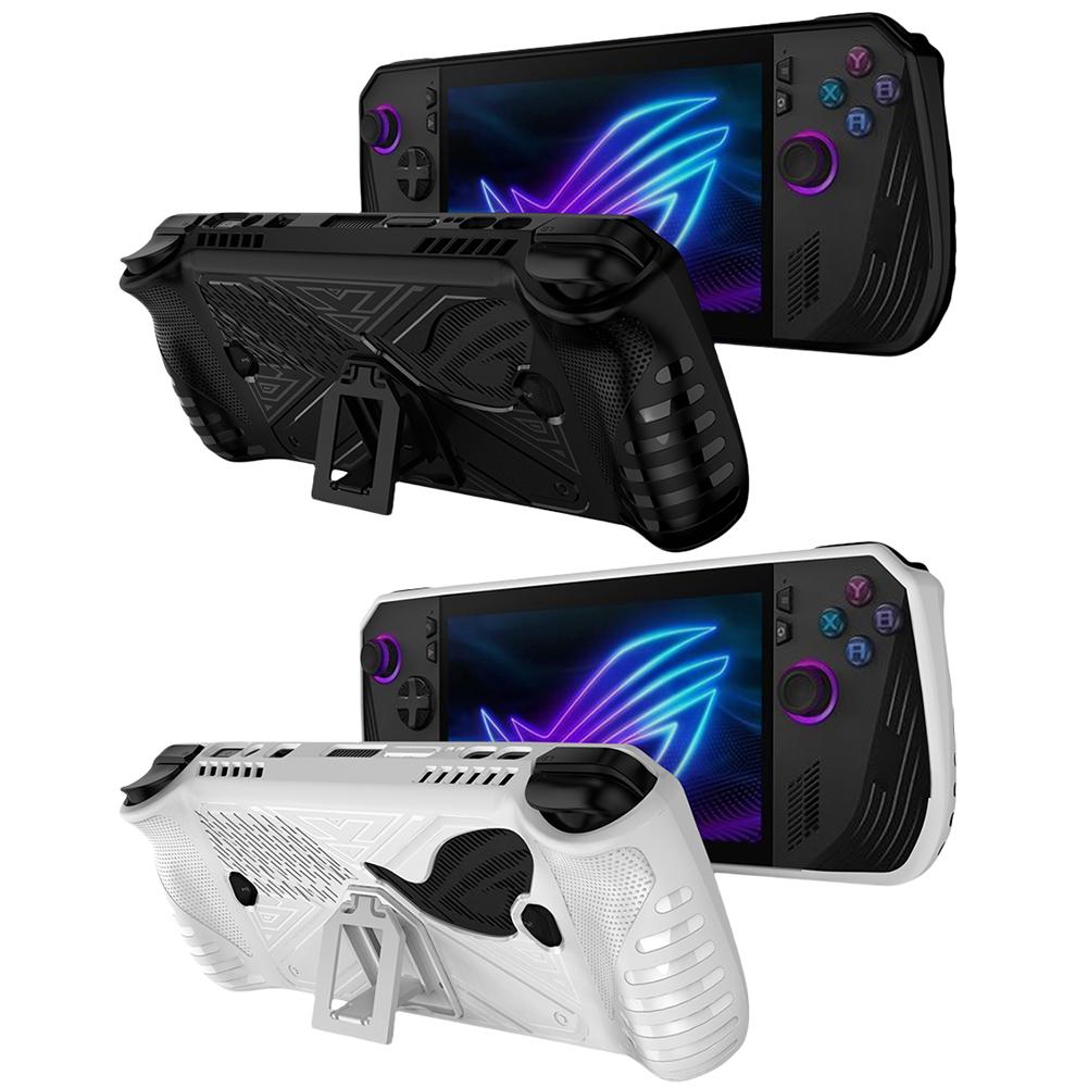 For ASUS ROG ALLY X Game Console Protective Cover With Bracket TPU Soft Protective Shell Shockproof Protector Case