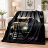DAF Flannel Throw Blanket Soft Warm Cozy For Sofa Bed Indoor Home Bedroom Use