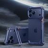 9-Shaped for iPhone 18 17 Pro Max Bumper Phone Case Metal for Magsafe Wireless Charging With Lens Holder Stand Frameless