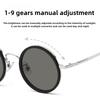 ND9 Rotatable Adjustable Foldable Sunglasses Neutral Fashion Luxury Trend Sunglasses for Men Women
