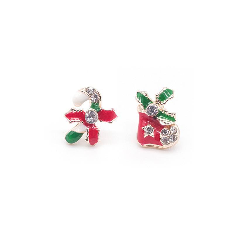 European & American Christmas Earrings: Elk, Tree, Snowman, Deer Designs for Women