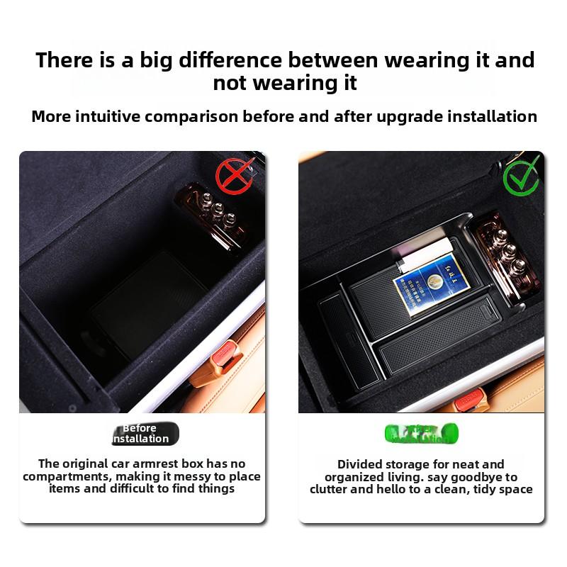 For XPENG G9 2022-2025 Car Armrest Box Storage Wireless Charging Silicone Pad Central Control Storage Interior Accessories