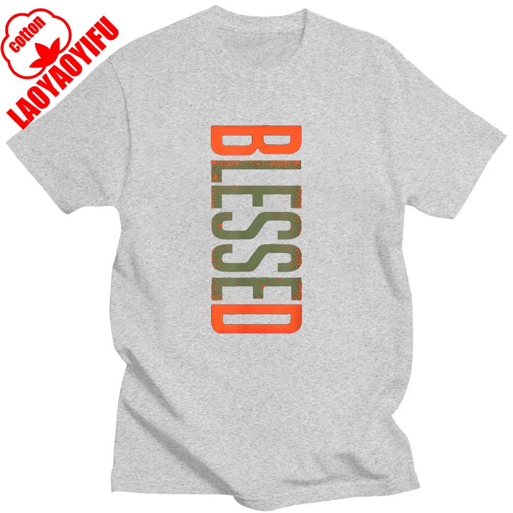 Bless The Olive Army Sun Orange T-shirt Cotton Tops Social Club Printed Hipster Short Sleeve Comfortable Personality Popular
