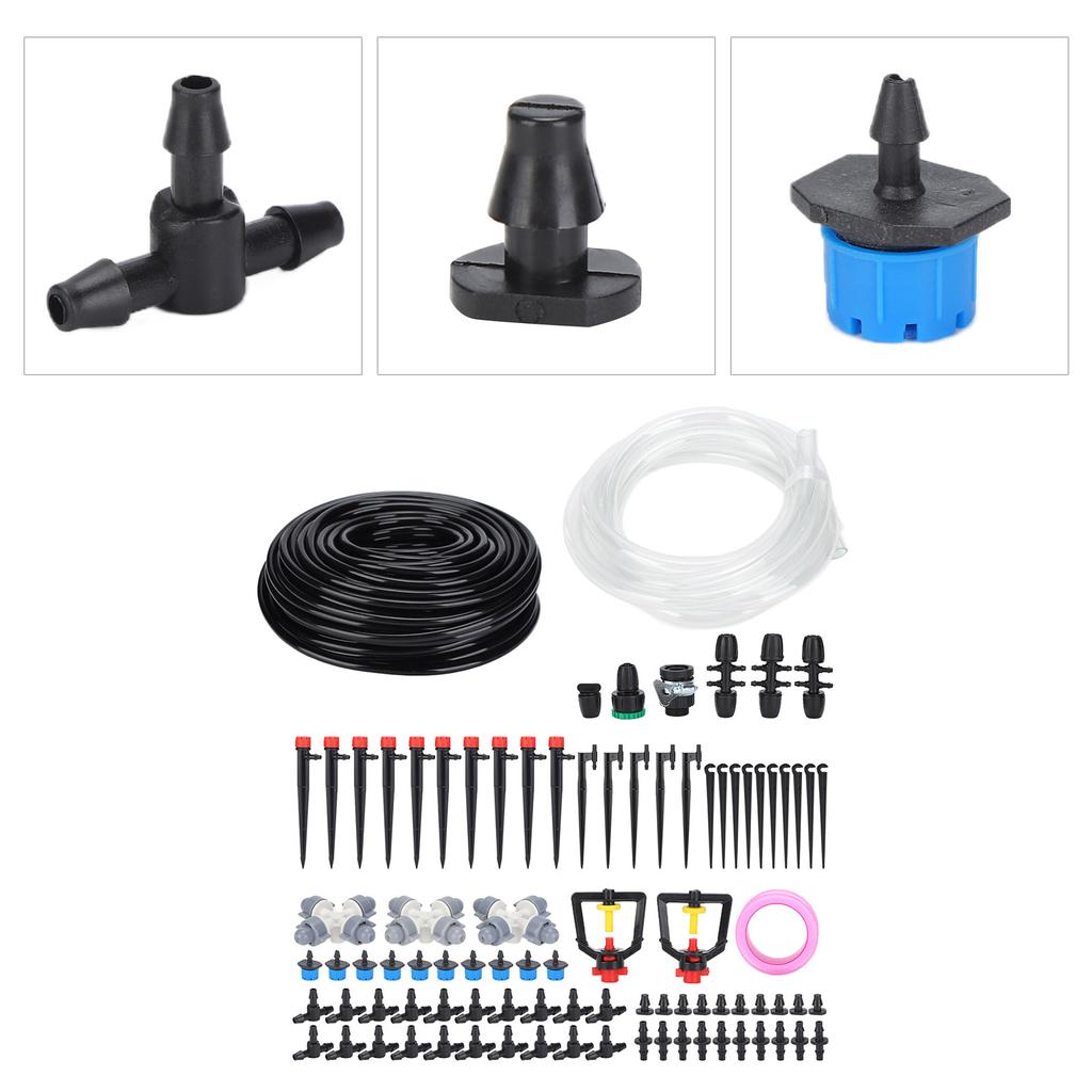 30m Tropfbewässerungsset Schlauch Düsen Adapter Ventile Tropfer Set Gartenbewässerungssystem