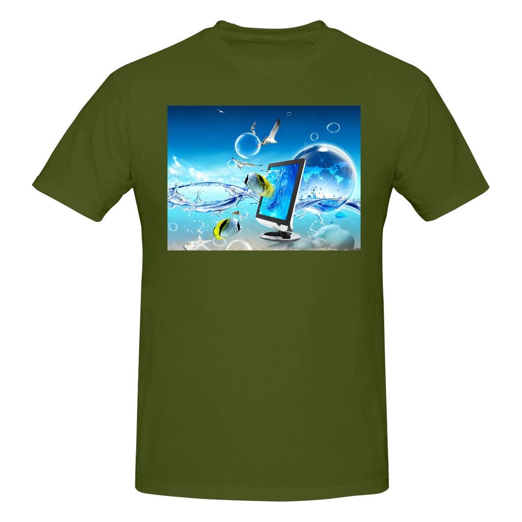 Funny Frutiger Aero Aesthetic Unisexs Printed Tshirt Unisex T Shirtblack