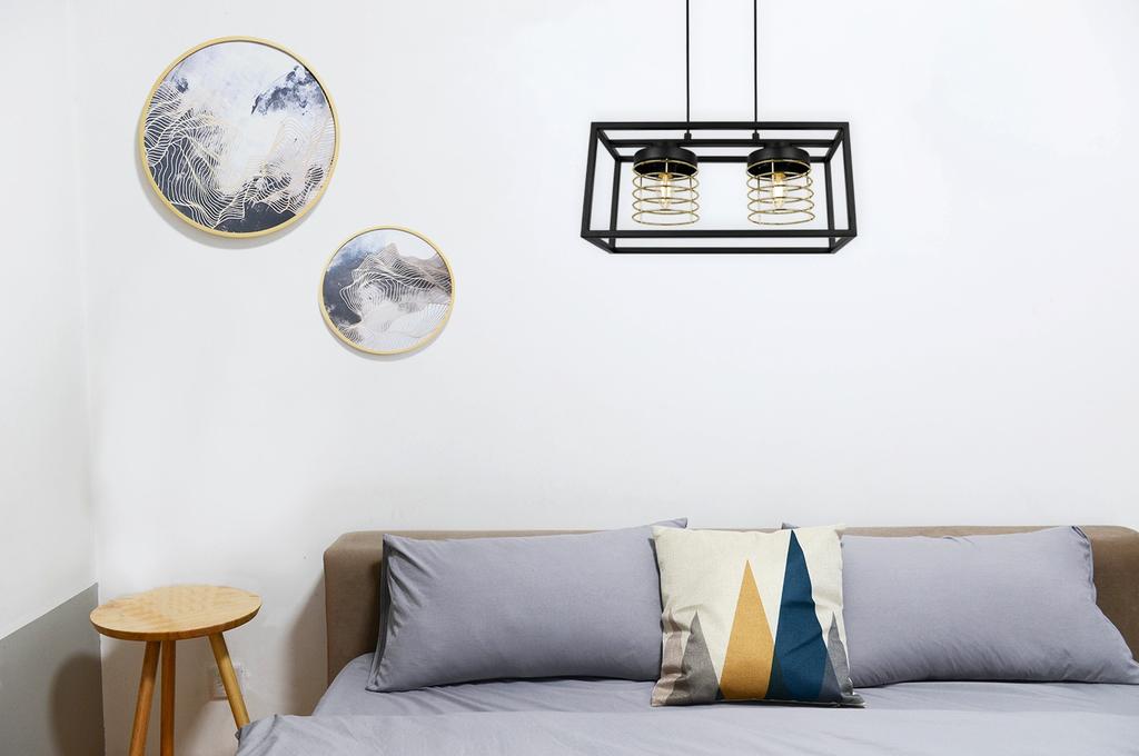 HANGING LAMP CAGE ELEGANT METAL LAMP SHADE