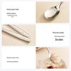 Food Grade 304 Stainless Steel Korean Round Spoons