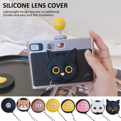 Silicone Front Lens Cap Instant Camera Lens Cover Protector Hood Dustproof Waterproof for Fujifilm Instax Mini EVO