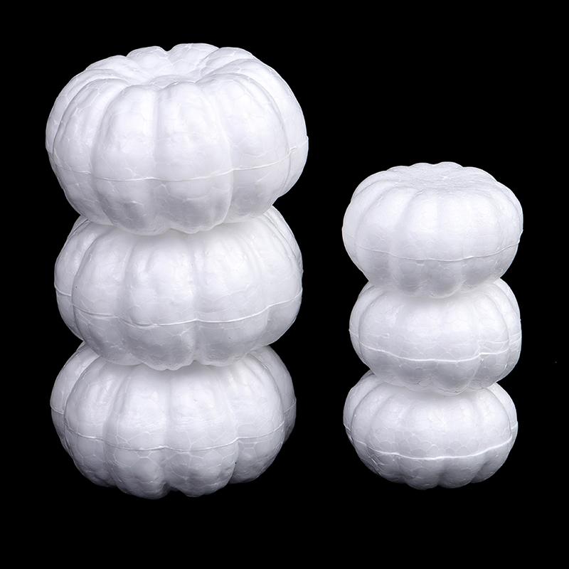 Foam Pumpkin White Blank Halloween Christmas Simulation Pumpkin