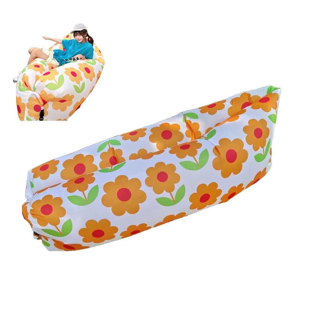 Aufblasbare Liege Tragbar Faltbar Polyesterfaser Bequem Gute Tragfähigkeit Outdoor Luftstuhl für