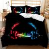 Nightmare Before Christmas  Duvet Cover with Pillow Cover Bed Sets Jack and Sally 3D Skull Christmas Bedding Set Bedroom Decor