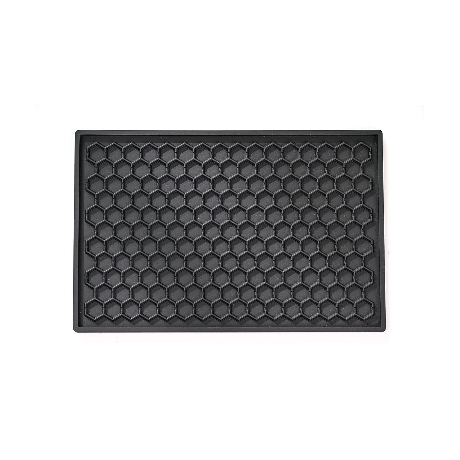 Bar Coffee Shop Non-slip Filter Mat Coaster Floor Mat Drain PVC Honeycomb Coffee Mat Bar Mat