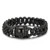 Potente Personalità Retro Europea e Americana Creativo Galvanizzato Multicolore Scheletro Acciaio Inossidabile Bracciale da Uomo