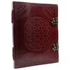 Leather Notebook Flower of Life 10x13 200 Pages
