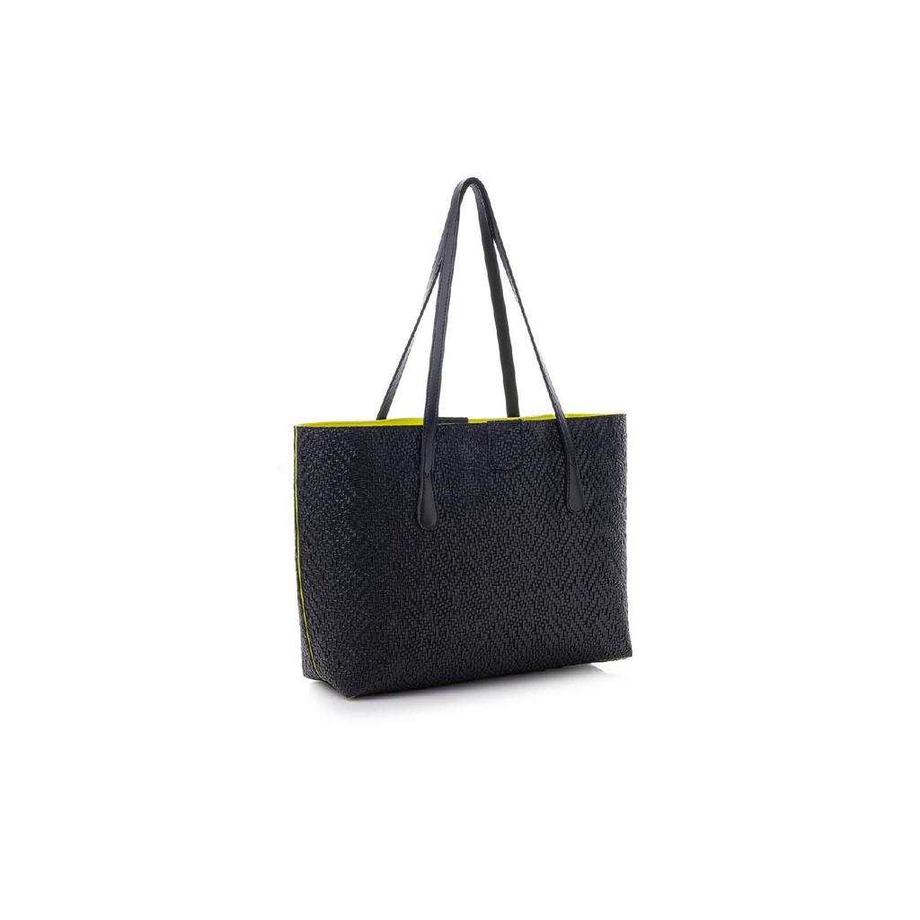 Woman Big Artificial Leather Tote Shoulder Bag