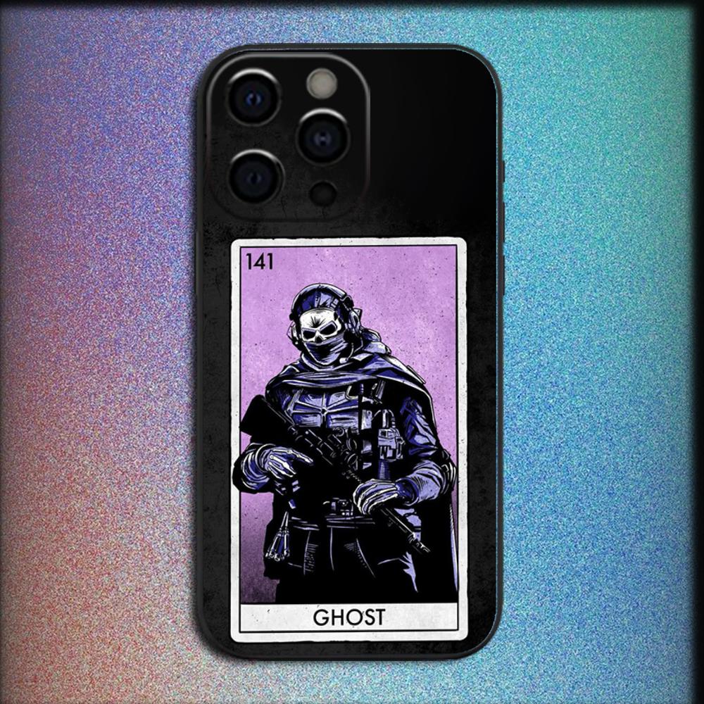 COD Call Of Duty G-Ghost Phone Case For iPhone 16,15,14,13,12,11,Pro,X,XS,Max,XR,Plus,Mini Soft Black Cover