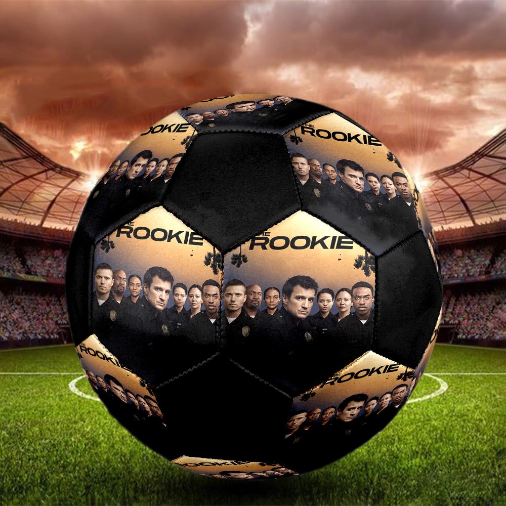 THE ROOKIE Indendørs Fodbold Farverig Maskinsyet PVC Størrelse 5 Holdtræning Konkurrenceklar Holdbar Høj-Bounce Cool Sportsgave
