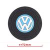 New 2pcs Car Coaster Pads PVC Water Cup Anti-slip Mat for Volkswagen Golf Passat Jetta Touareg Tiguan Polo Caddy GTI Lavida