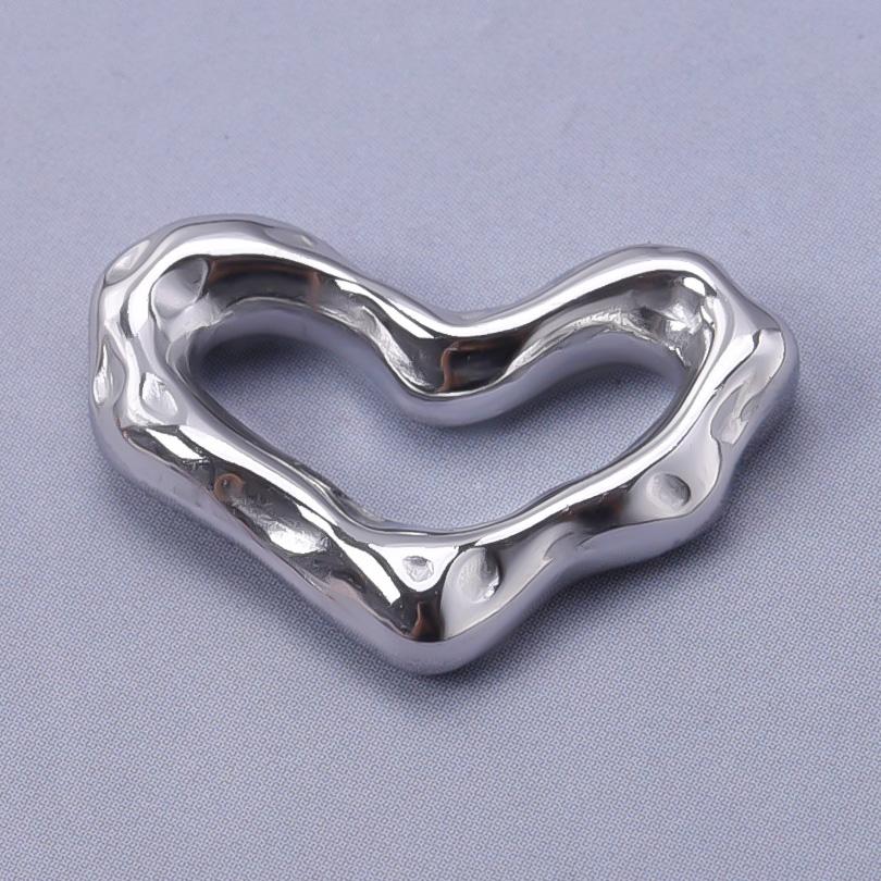 6pcs Titanium/Stainless Steel Heart Charms For Jewelry Making Supplies Fashion Diy Love Pendant Wings Flower Landscape Materials