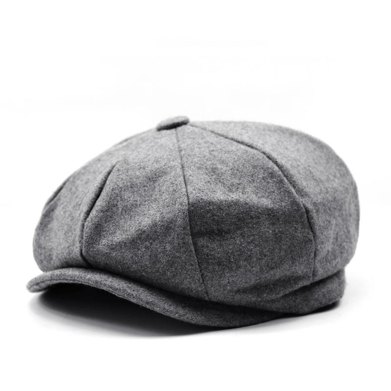 Wool Blend Octagon Hat For Men Women With Adjustable Fit For Winter Outdoor Casual Wear