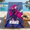 Personalized Name Fantasy Sisters Stylish Digital Printing Beach Towel Quick‑Drying Absorbent Blanket for Beach Pool Gym Travel