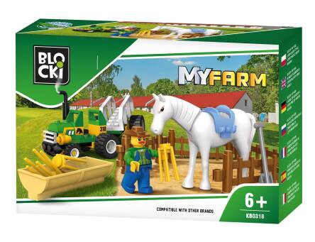 Klocki Blocki Myfarm - Mały Ciągnik 43 Elementy
