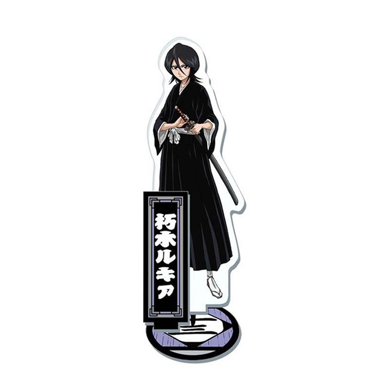 Anime Bleach Acrylic Stand Model Plate Kurosaki Ichigo Kuchiki Rukia Hitsugaya Toshiro Cartoon Figures Standing Sign Holder