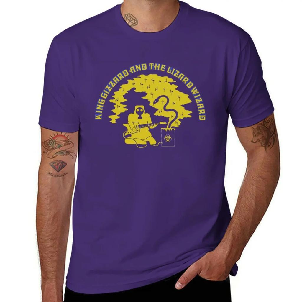 King Gizzard And the Lizard Wizard Flying Microtonal Banana T-Shirt Anime Figures Tee Shirts for Men