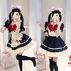 AOTYP Maid Cat Girl Cute Halloween Costume for Women and Plus Little Sister Maid Large Complete Cute School Cultural Photo Size S Costume,
