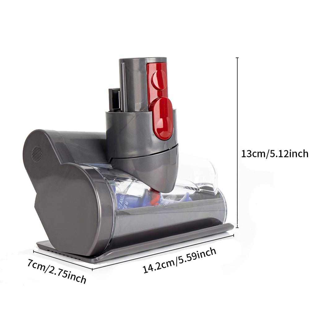 Anti-Tangle Mini Motorized Brush Head for Dyson V7 V8 V10 V11 V15 Vacuum Cleaner Part,Suitable for Sofas, Beds, Car Seats