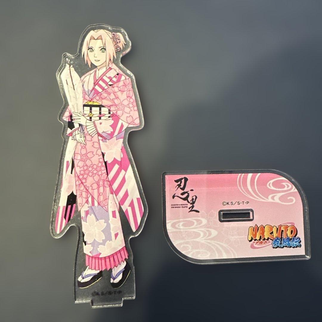 Used NARUTO Sakura Haruno Nijigen no Mori Awaji Island Limited Acrylic Stand