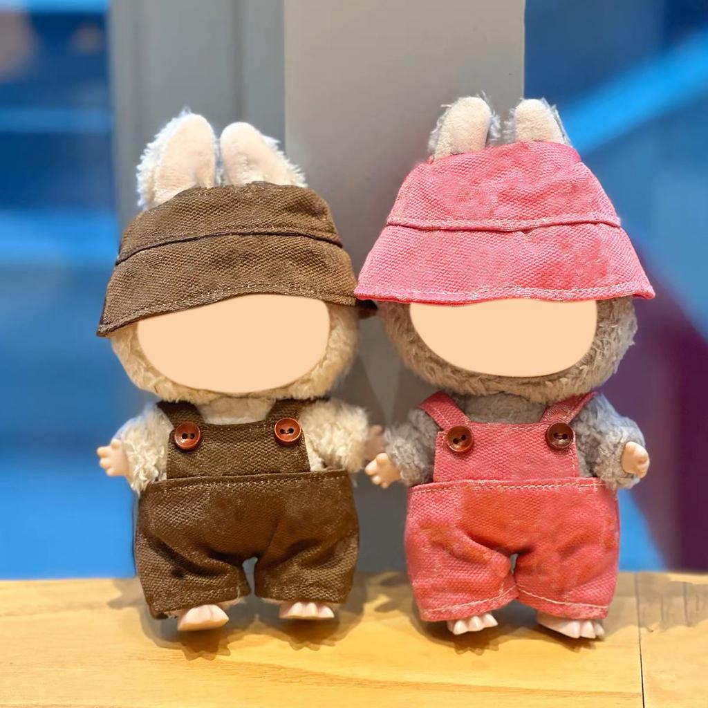 First And Second Generation Baby Clothes 17cm Doll Sitting Party Clothes Accessories Overalls