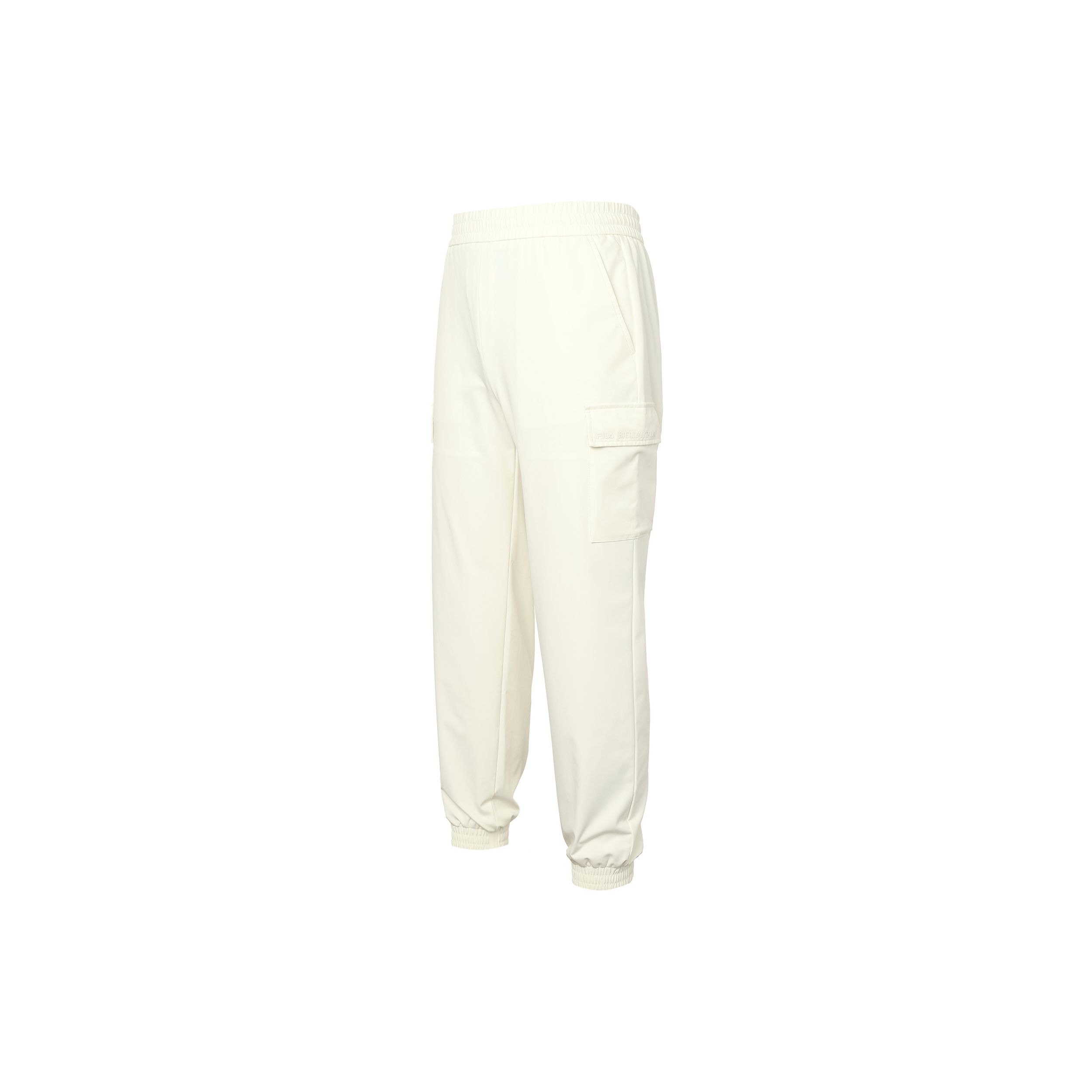 

FILA Solid Color Loose Cuff Casual Pants Women bottoms White F11W317801F-WT XL