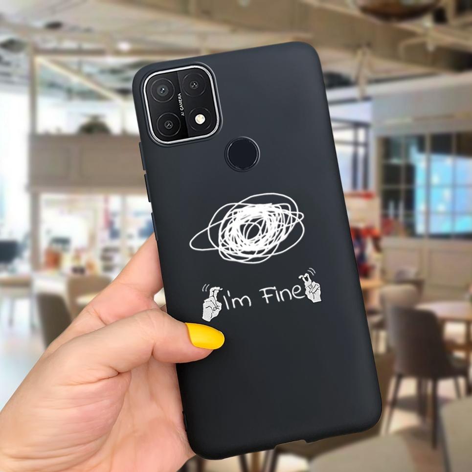 Pro pouzdro OPPO A15s Černé Cool Měkké TPU Funda Pouzdro na telefon Pro OPPO A15 CPH2185 Kryt Silikonové zadní kryt Pro OPPOA15s CPH2179 Capa
