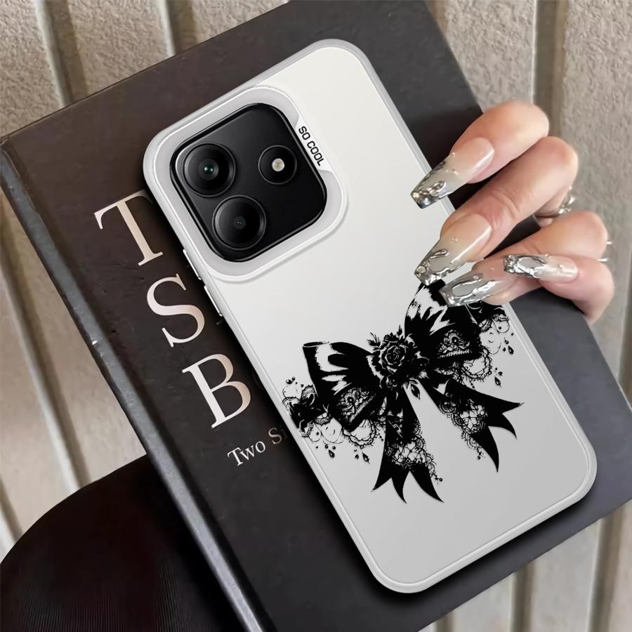 

Back Phone Cover Case for Xiaomi Redmi Note 14 11s 11 12 Pro 12s Note 13 Pro Plus Black Lace Retro Cool Redmi Note 10 Pro