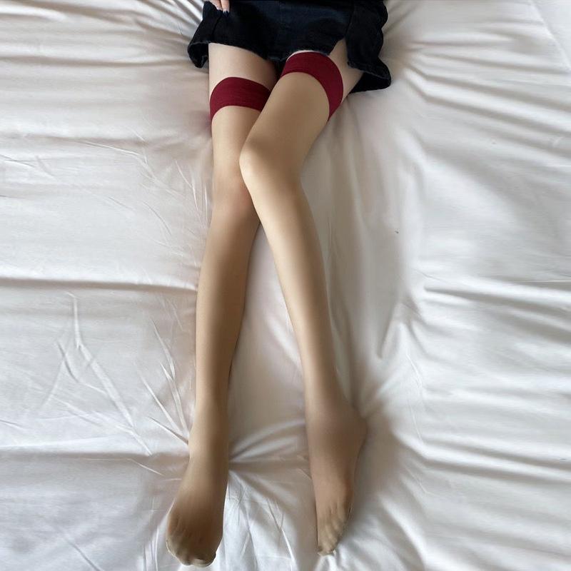 Love, Sexy Transparent Stockings Contrasting Color Sex Stockings Female Pure Lust