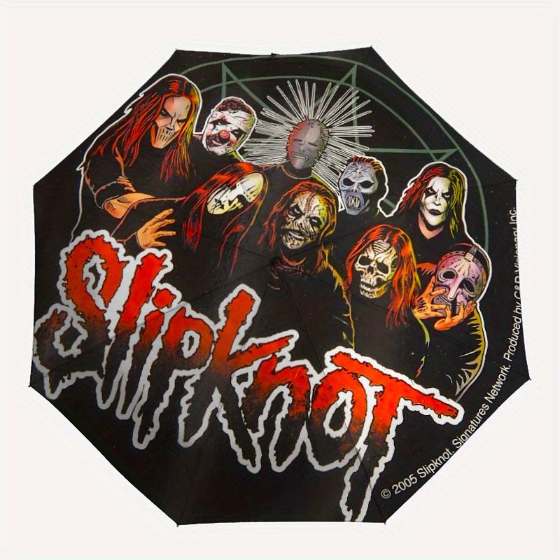 

1pc Slipknot Band Merchandise Automatic Opening/closing umbrella, Compact Travel Umbrella - - Festive Accessory, Sturdy Ribs y250807108