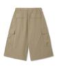 TRILLION Utility Belt Multi Cargo Bermuda Shorts_Beige