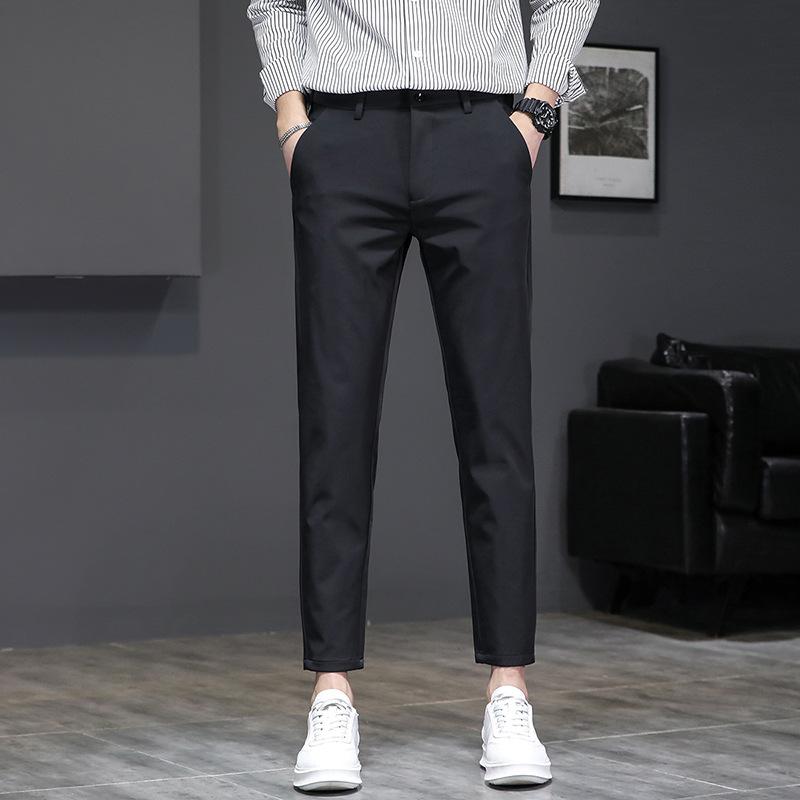 

Простые деловые мужские брюки кэжуал длиной девять десятых на весну и осень 38