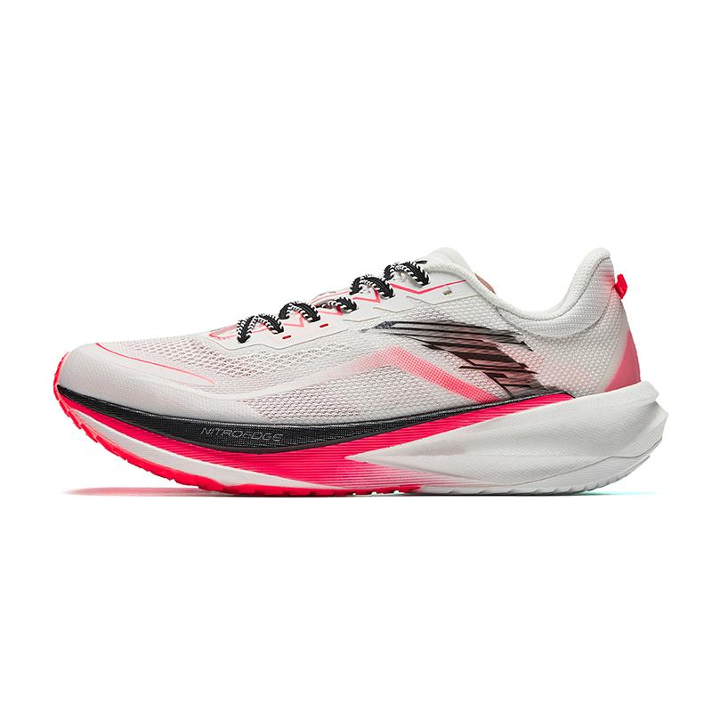 

New ANTA Plastic Pioneer Running Shoes Men s Low top Papyrus White/Fluorescent Red/Basic Black 912545599F-2 42.5