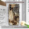 Vintage Art Palm Leaf Zebra Leopard Print Phone Case for Samsung Galaxy S26 S25 S24+ S23 Ultra S22 Plus S21 FE S20 5G Soft Cover