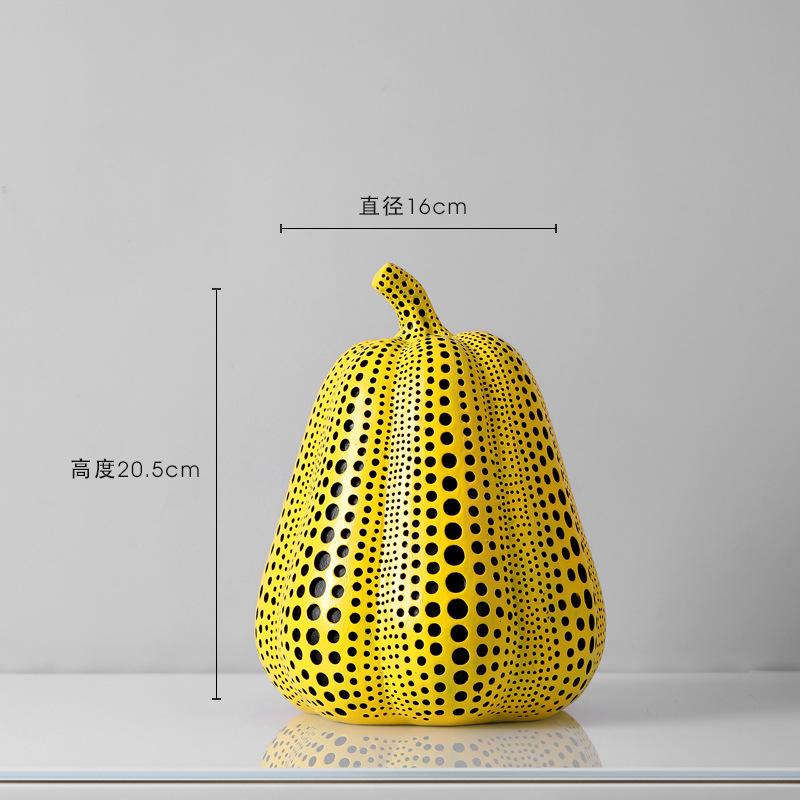 Kürbis Kusama Yayoi Ornamente Moderne Skulptur Punktmuster Eule Vogel Kunst Haus Innen Dekoration Büro Kunst Hochzeiten Weihnachten