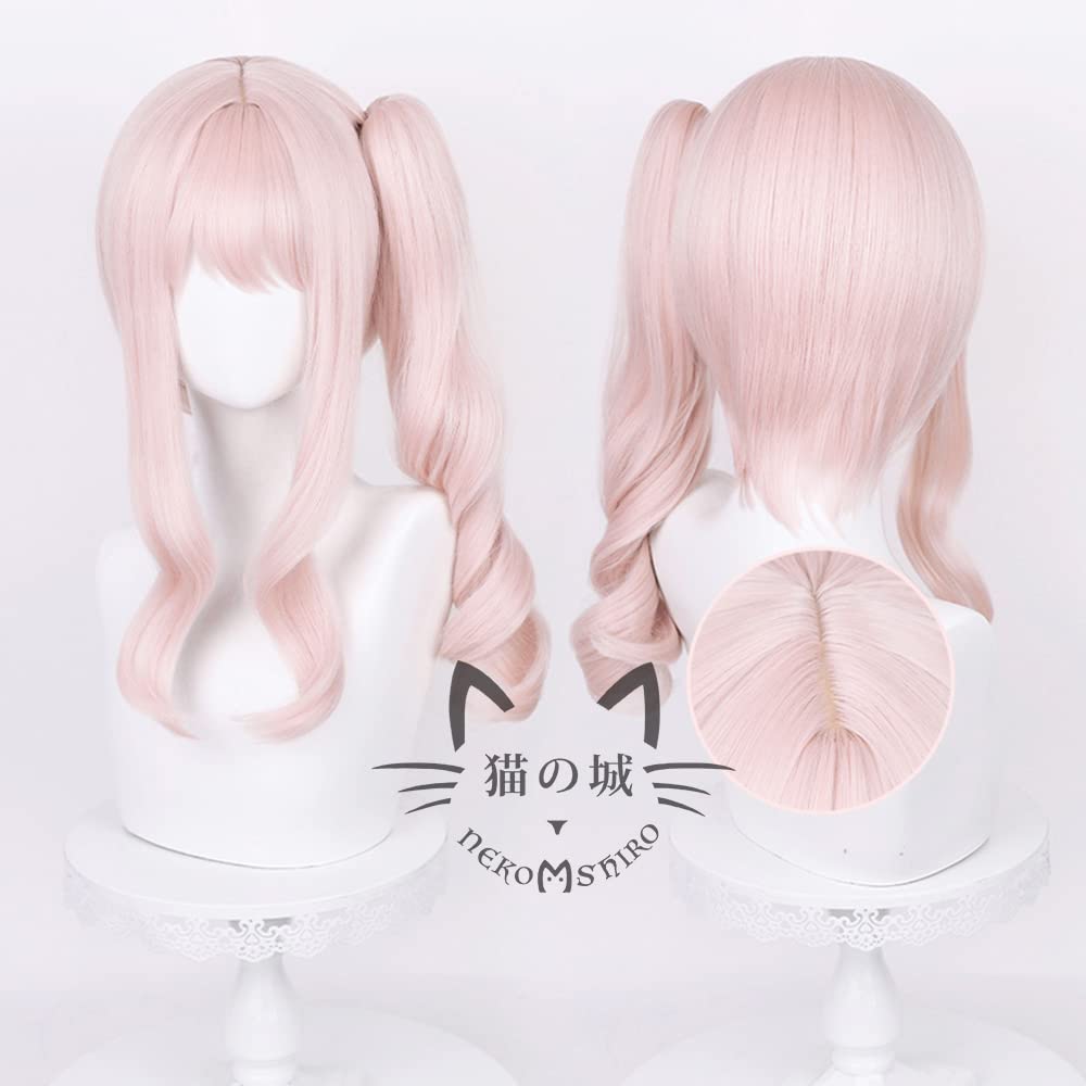 Kočičí hrad Mizuki Akiyama Cosplay paruka Tepelně odolná paruka Projekt Sekai Barevné jevištní kostýmní doplňky Párty kostým Paruka síťka v ceně