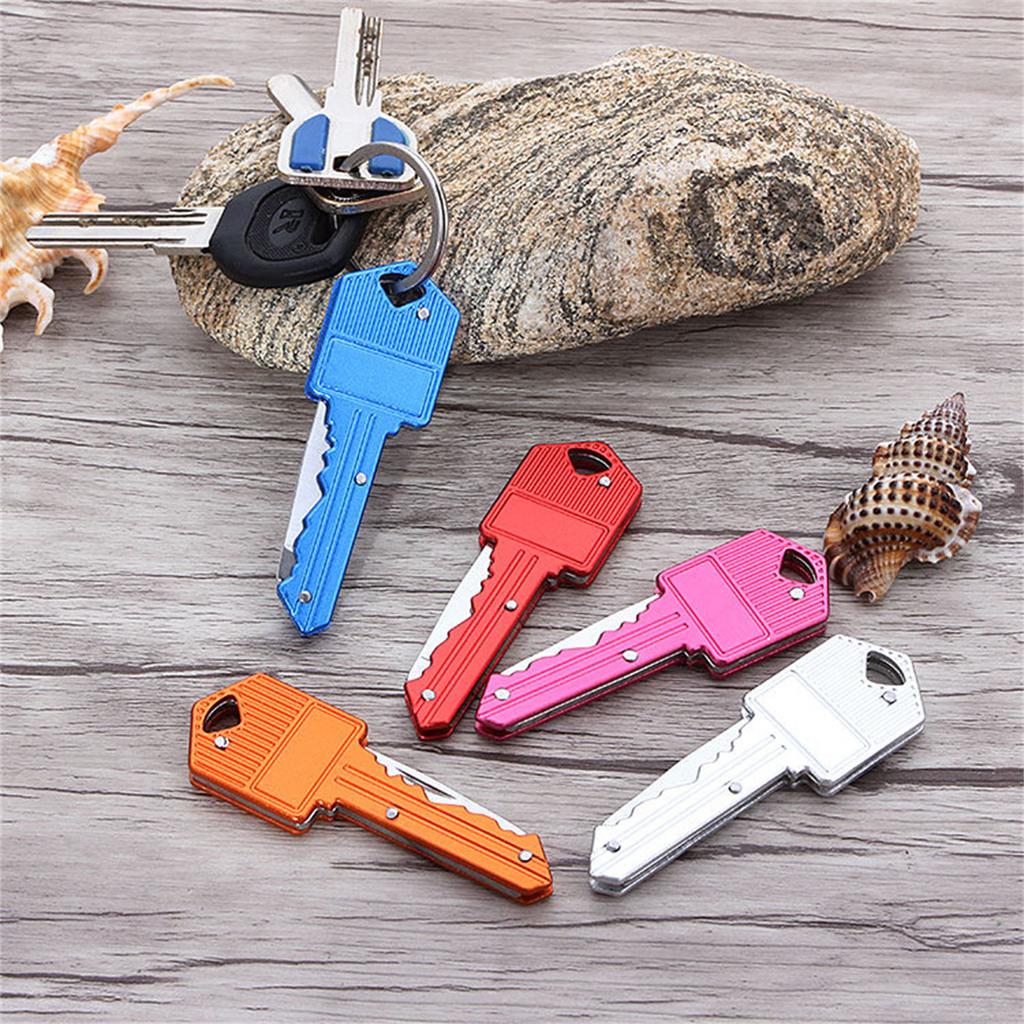 2PCS Mini Pocket Knife Portable Utility Knifes Survival Knife Keychain Pendant Gadget Letter Package Opener