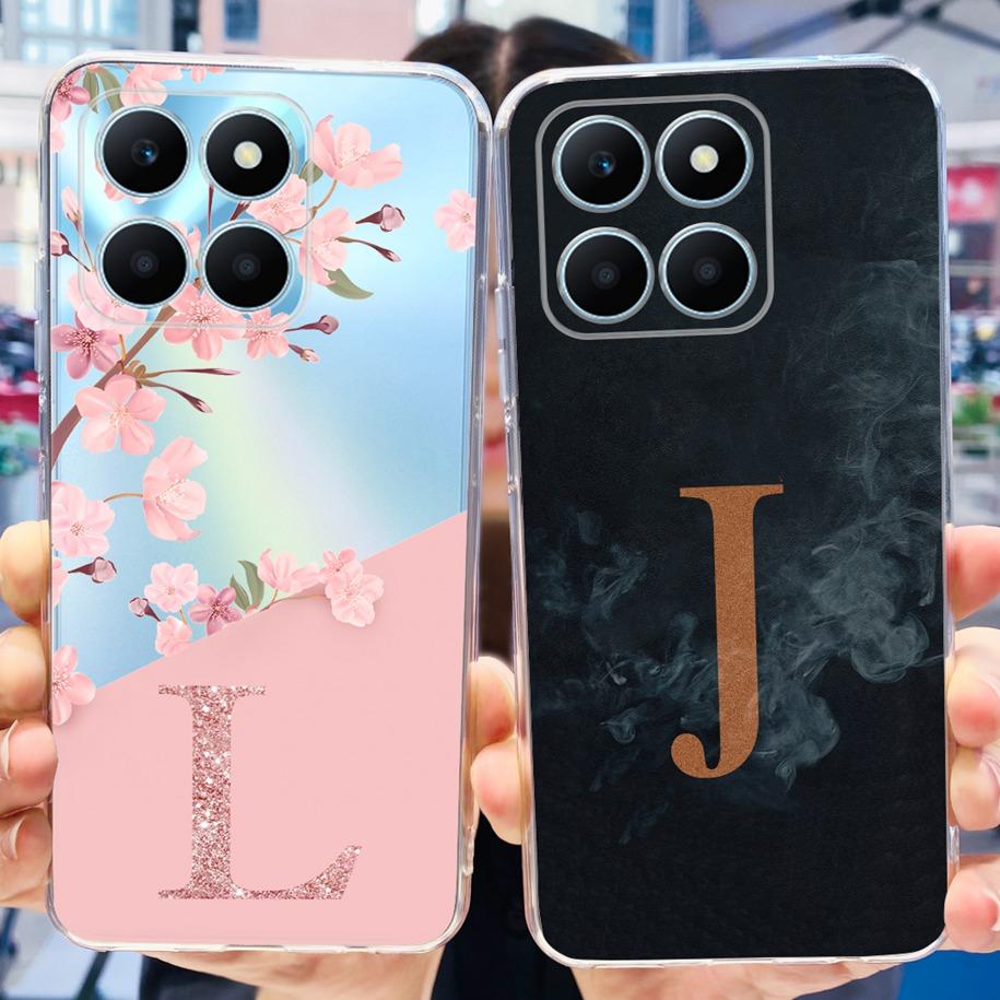 For Honor X6a 4G Case WDY-LX1 WDY-LX2 Transparent Cover Fashion Letters Soft Phone Cases For Honor X6a Plus X 6a HonorX6a Fundas