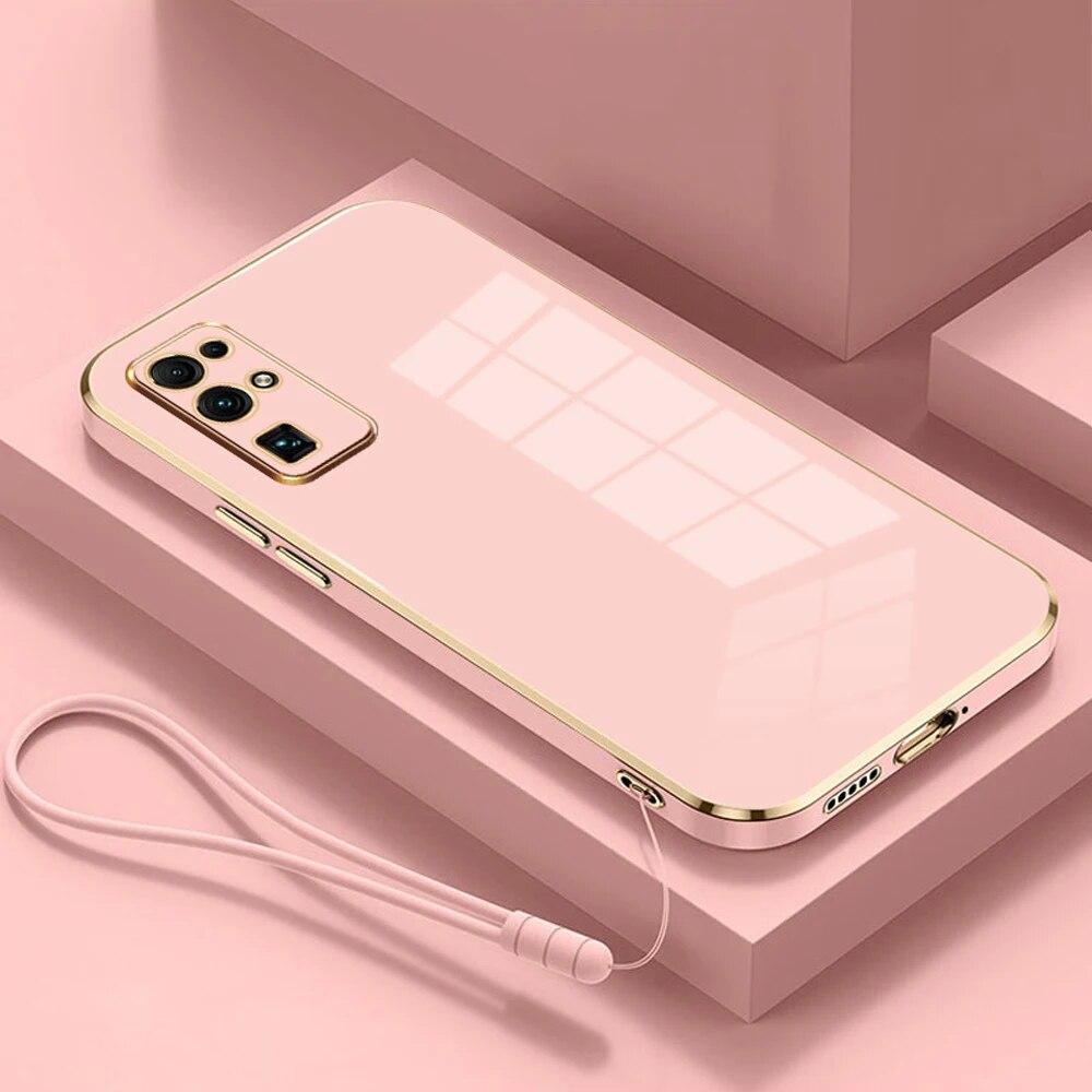 For Honor 30 Case Honor 30 Pro Phone Case Honor V30 V20 V30 Pro V40 30S 30i 30 Cover Luxury Square Plating Shockproof Back Cover