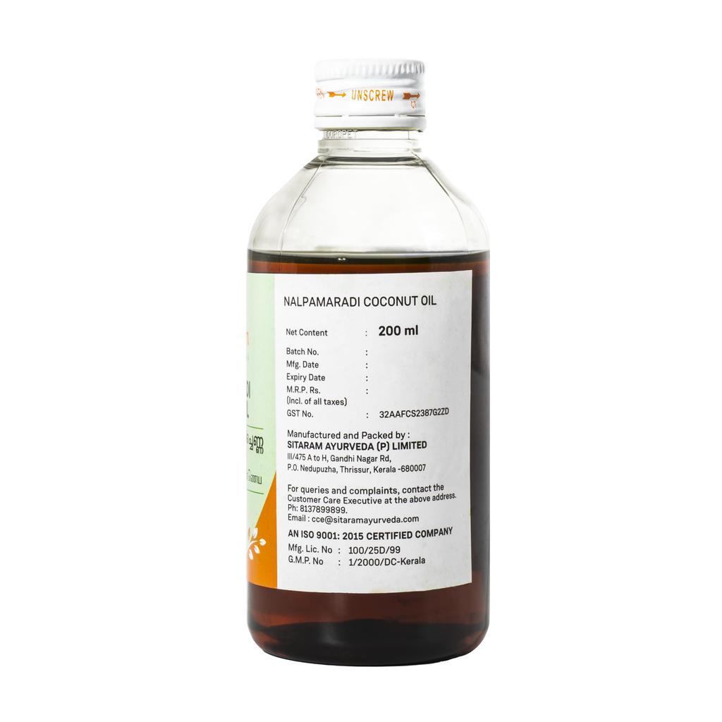 Sitaram Ayurveda Nalpamaradi Keram | Aceite Ayurvédico para el Cuidado de la Piel para Iluminar y Cuidado del Bronceado | Ayuda a Mejorar el Tono Desigual y el Brillo Natural | Con Manjistha