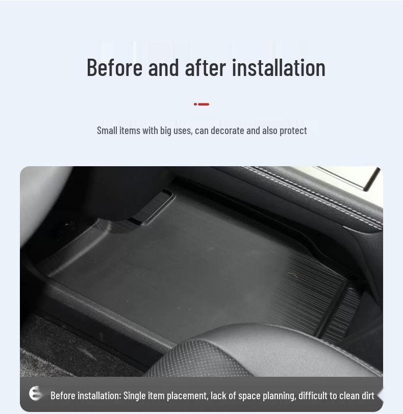 Compatible with Geely 25 Model Sea Lion 07 DMI: Lower Storage & Glasses Box for Center Console.