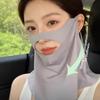 Breathable Cabin-style Face Shield Thin Cycling Mask Sunshade Sunscreen Face Cover  Sun Protection